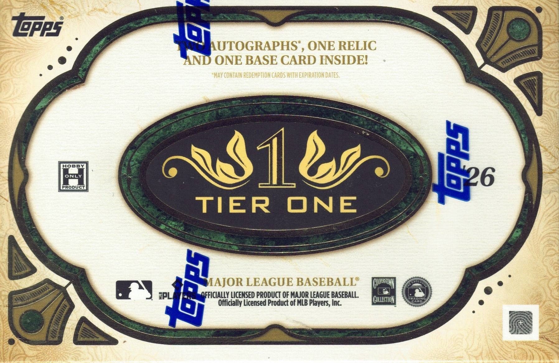 2026 Topps Tier One Baseball Hobby Box | DGCollectables