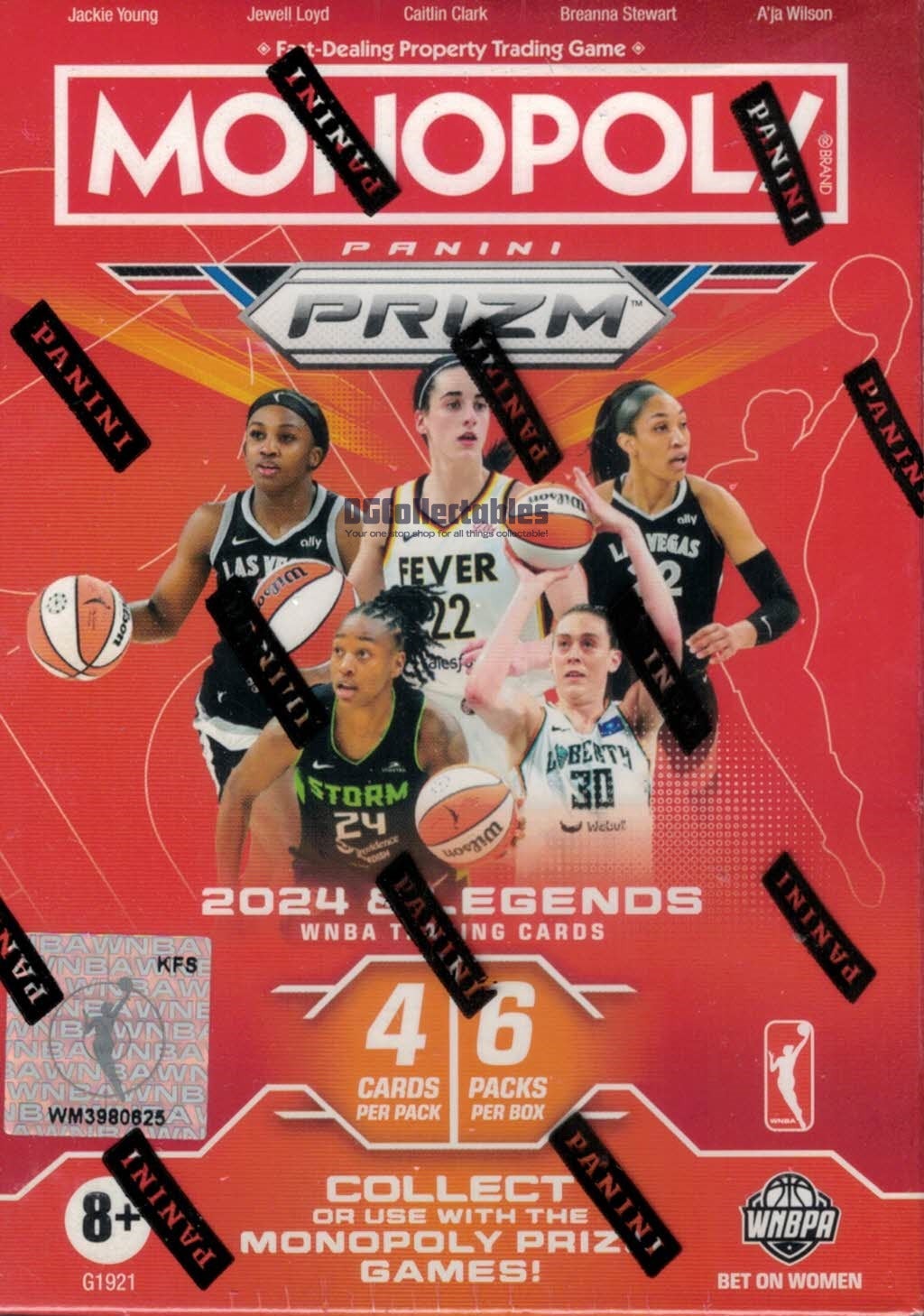 2024 Panini Prizm Monopoly WNBA Basketball 6-Pack Blaster Box |  DGCollectables