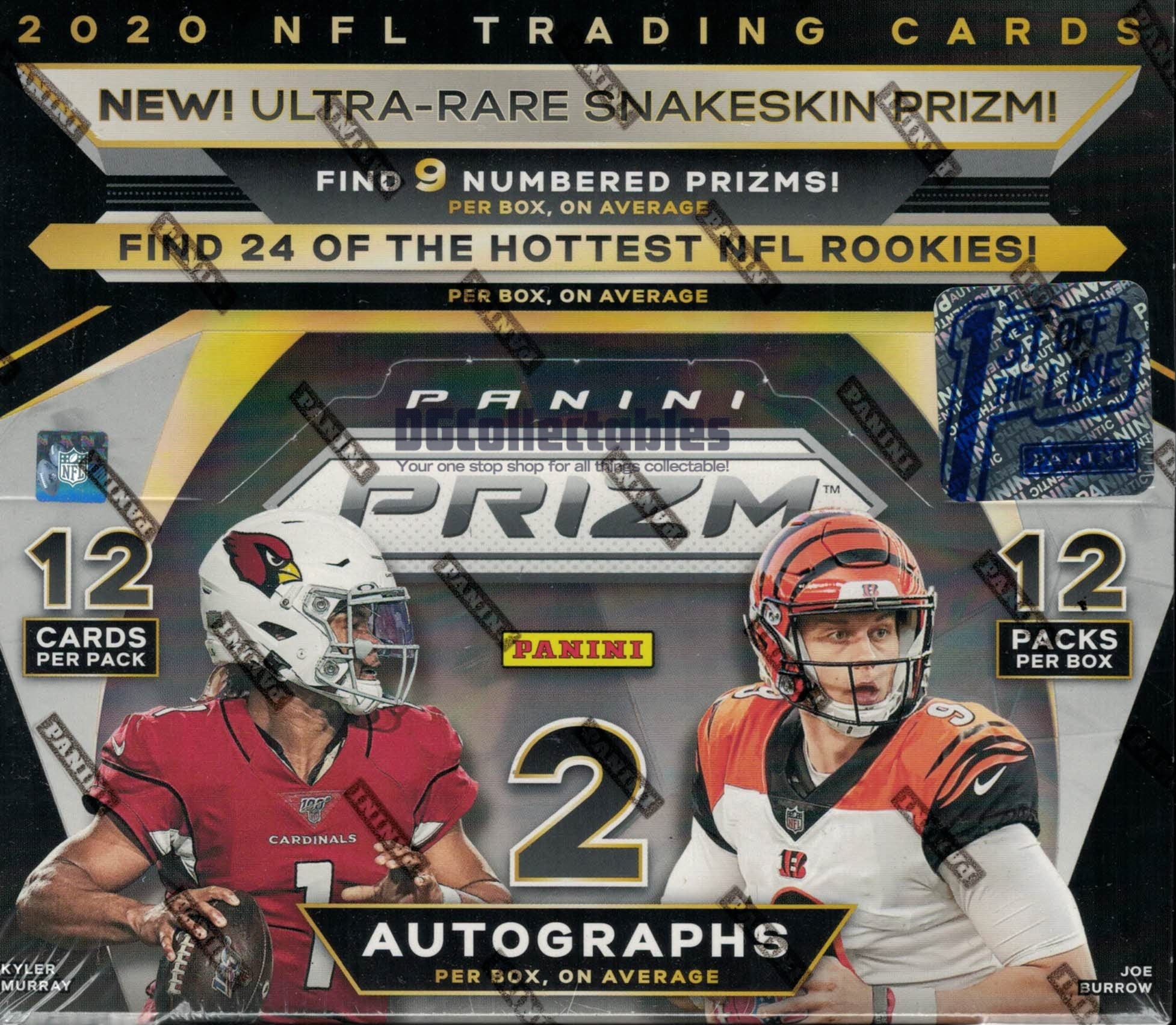 2020 Panini Prizm Football Hobby 12-Box Case