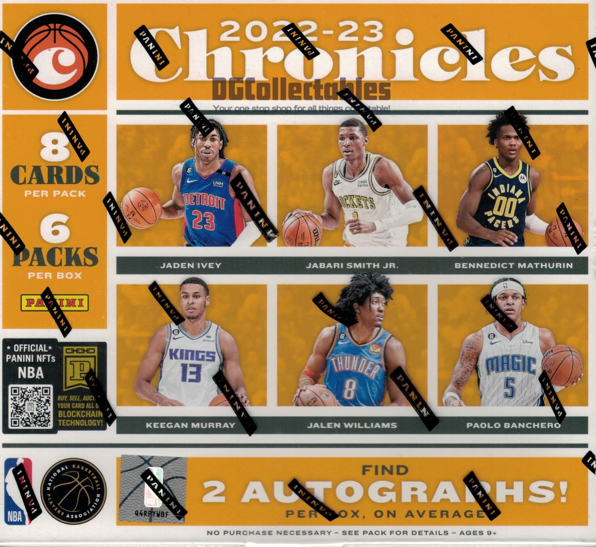 2022-23 Panini Chronicles Draft Picks Collegiate Basketball Hobby Box