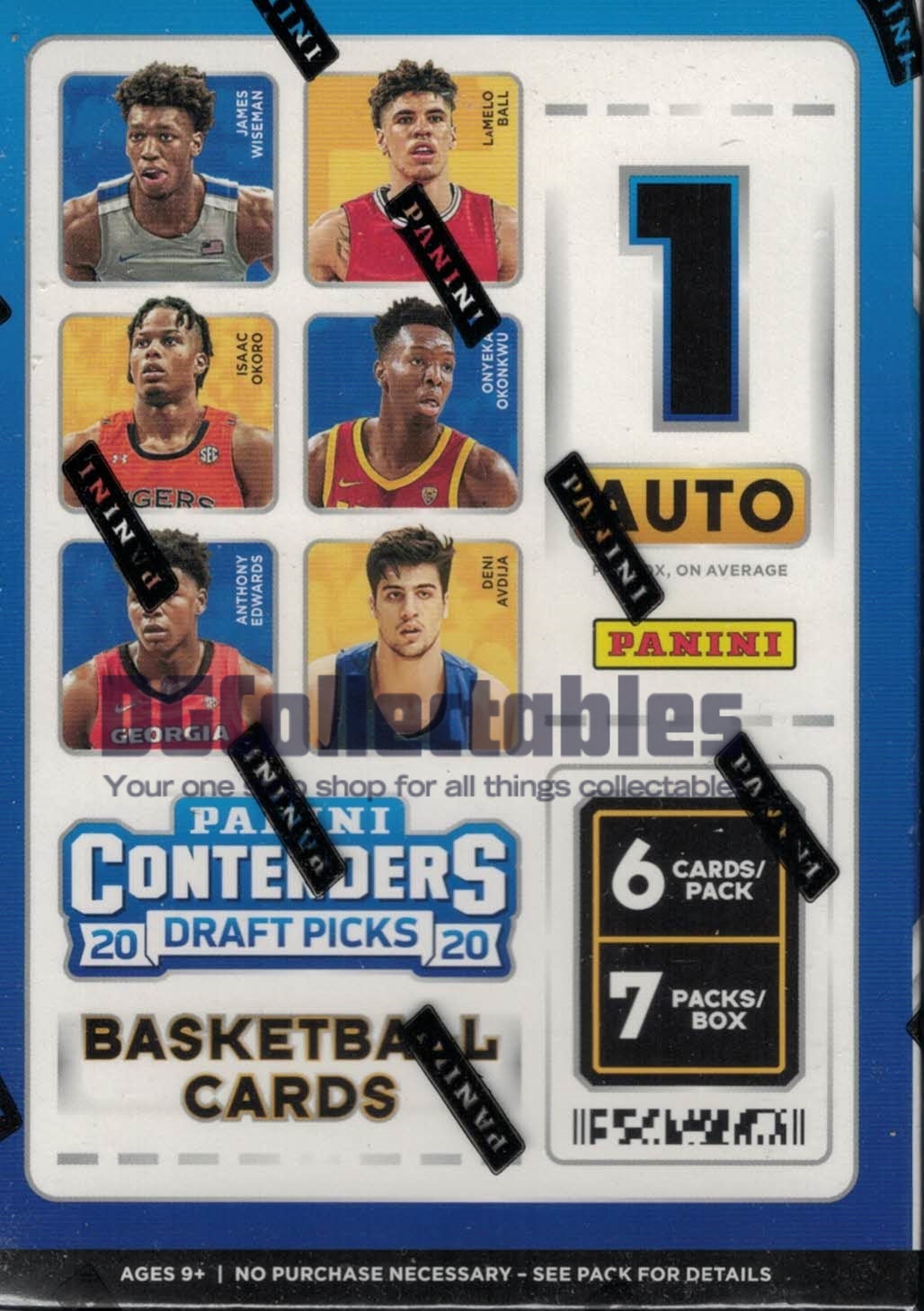 2020/21 Panini Contenders Draft Picks Basketball Blaster Box