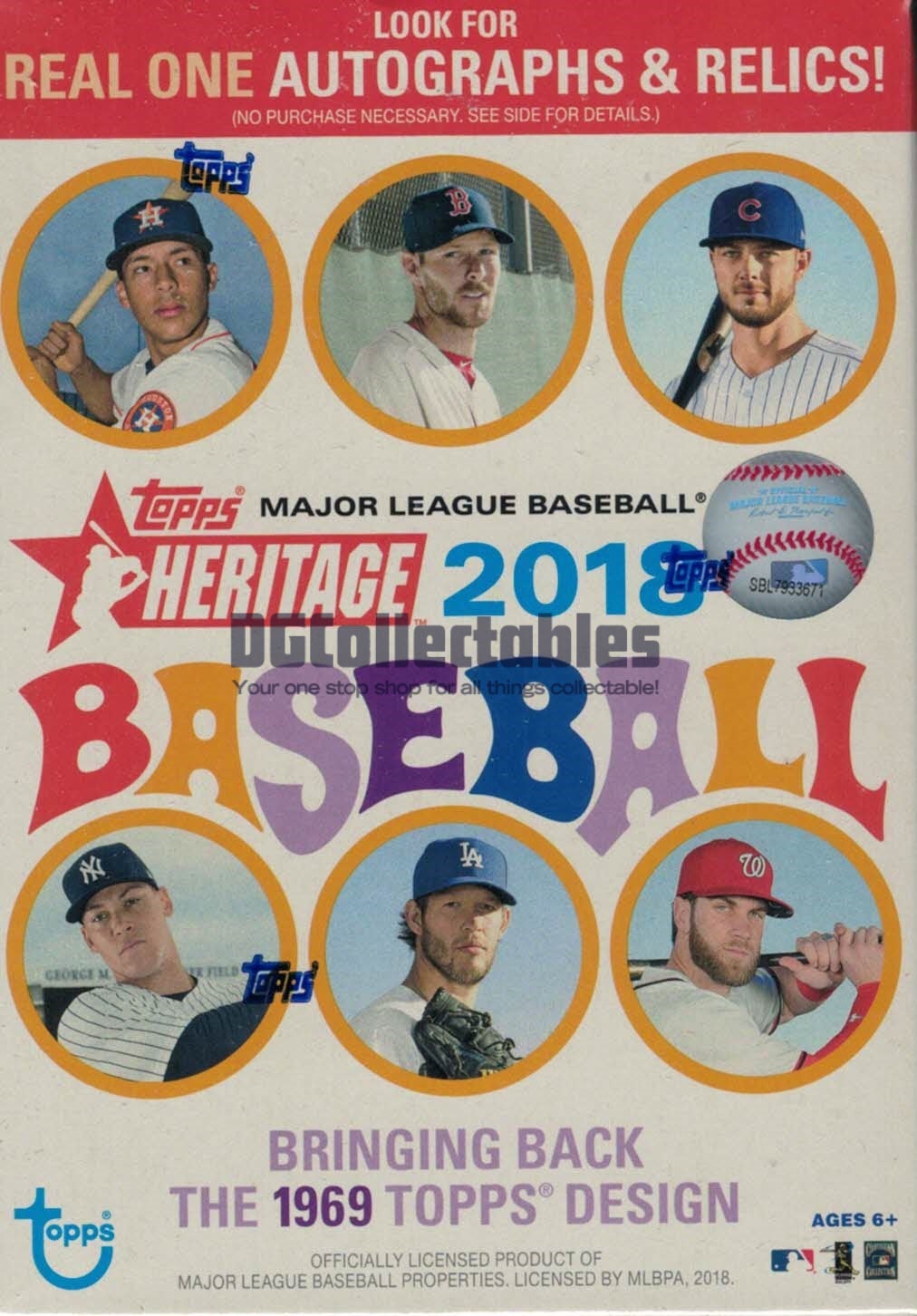 2018 Topps Heritage HIGH NUMBER Baseball Factory Sealed 8 Box Hanger C