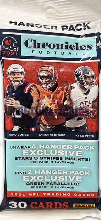 NTWRK - 2021 Panini NFL Playbook Football Hanger Box- 30 Cards Per Box