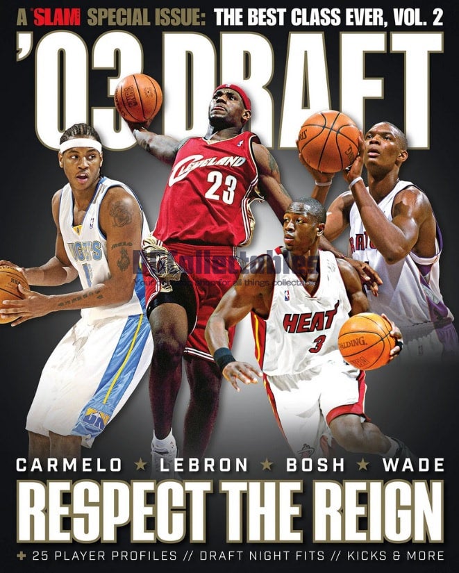 June 2003 Beckett Basketball Magazine Lebron James Draft Issue Cover Nice